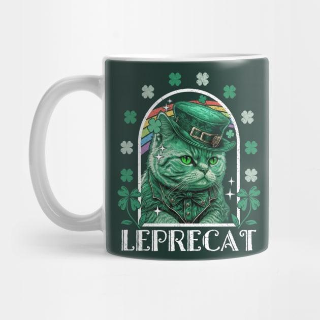 Leprecat Funny Saint Patrick's Day Cat Leprechaun by Wasabi Snake